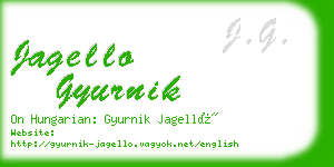 jagello gyurnik business card
